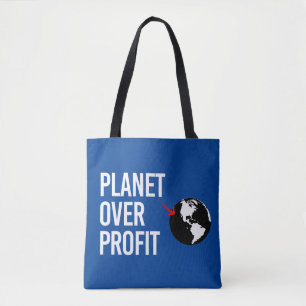 Planet Over Profit Tote Bag