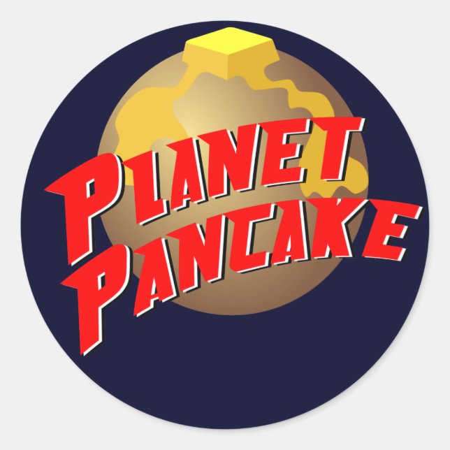Planet Pancake Sticker (Front)