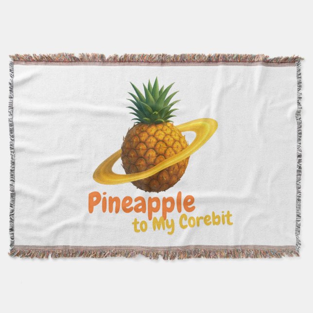 Planet Pineapple  Throw Blanket (Front)