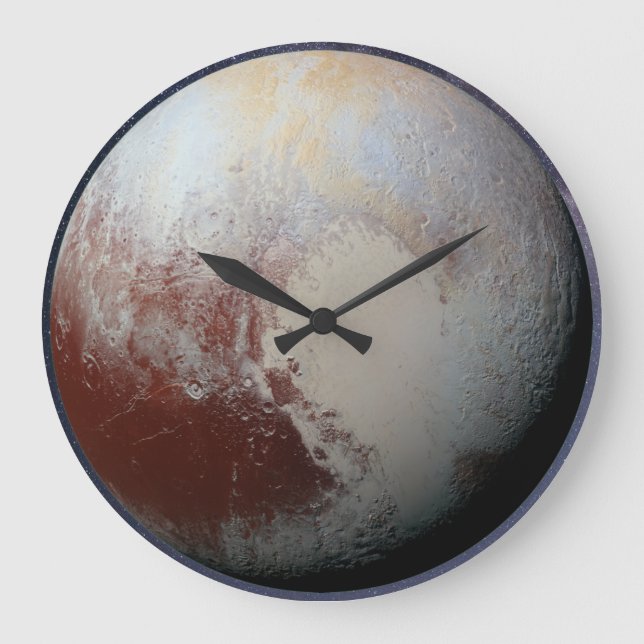Planet Pluto Large Clock (Front)