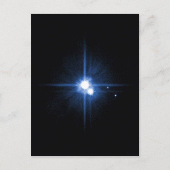 Planet Pluto moon Charon NASA Postcard (Front)