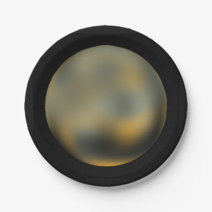 Planet Pluto Paper Plates