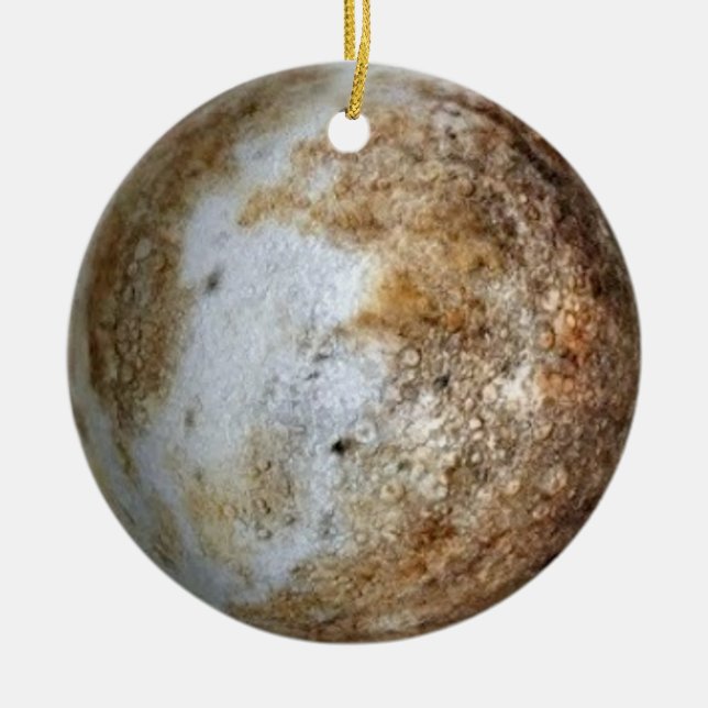 PLANET PLUTO (solar system) ~ Ceramic Tree Decoration (Front)