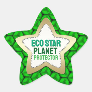 Planet Protector Eco Star Sticker