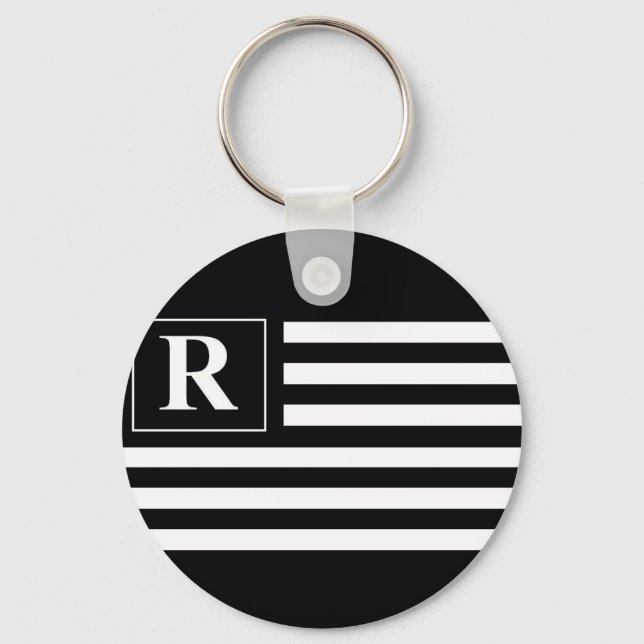 Planet Revels Flag Keychain (Front)