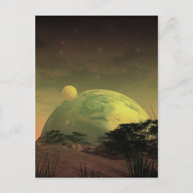 Planet Rise Postcard (Front)