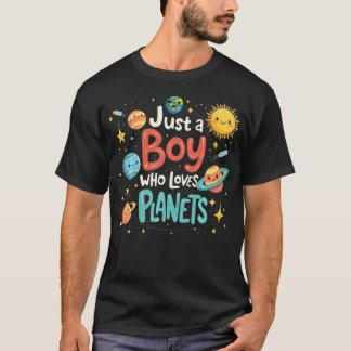Planet s For Boys Solar System Astrology T-Shirt