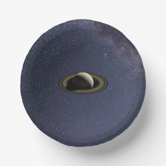 Planet Saturn Paper Plate