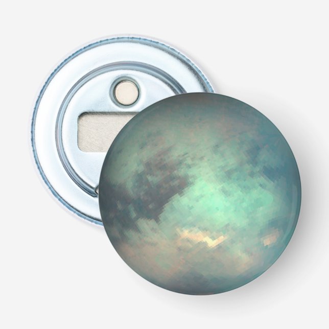 Planet Saturn’s Moon Titan Bottle Opener (Front)