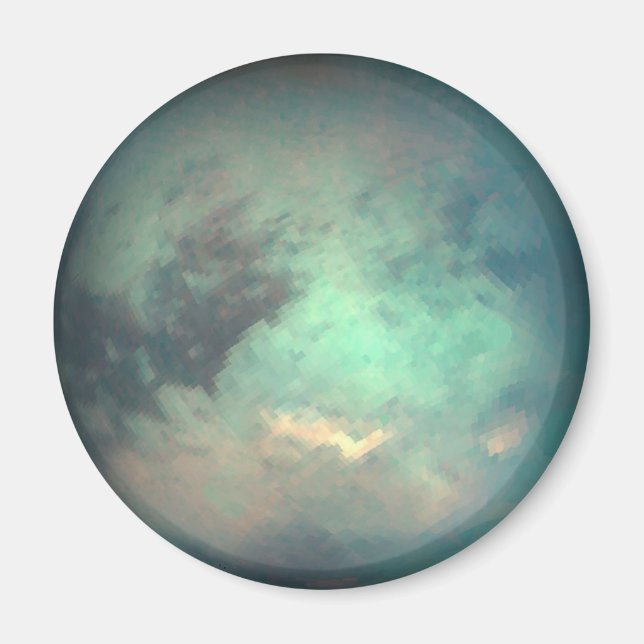 Planet Saturn’s Moon Titan Magnet (Front)
