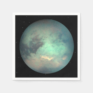 Planet Saturn’s Moon Titan Napkin