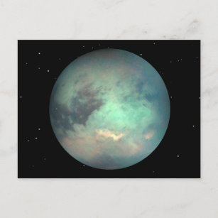 Planet Saturn’s Moon Titan Postcard