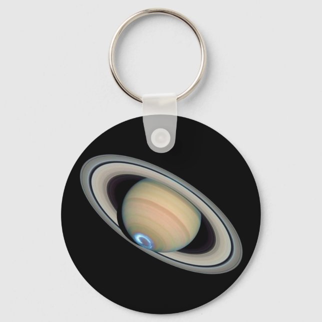 PLANET SATURN (solar system) ~ Key Ring (Front)