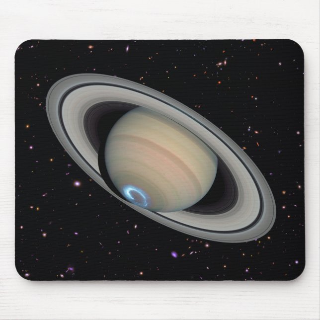 Planet Saturn Starry Sky Mouse Mat (Front)