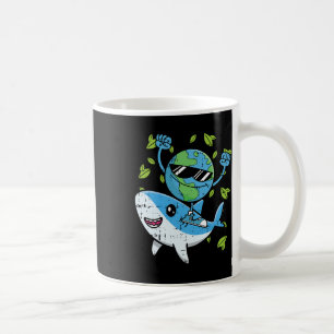 Planet Shark Earth Day Environmental Animal Conser Coffee Mug