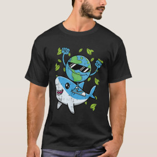 Planet Shark Earth Day Environmental Animal Conser T-Shirt