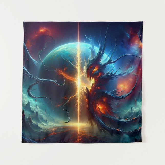 Planet-Splitting Alien Plant Tapestry (Front)