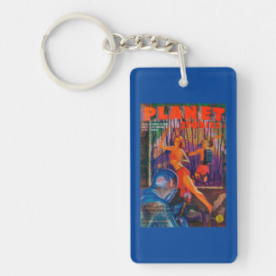 Planet Stories Magazine Cover 3 Key Ring