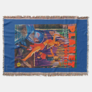 Planet Stories Magazine Cover 3 Throw Blanket