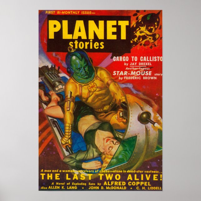 Planet Stories Magazine Cover 6 Poster (Front)