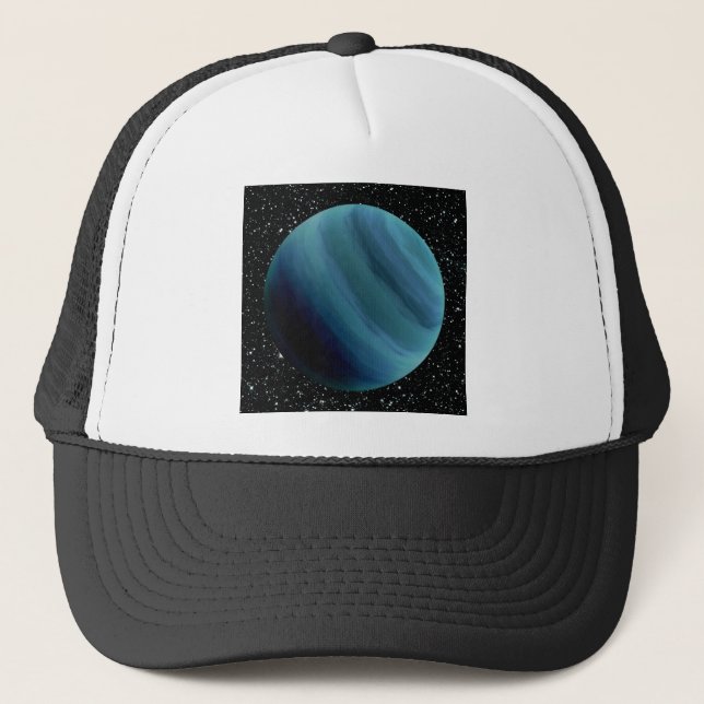 PLANET URANUS star background (solar system) ~~ Trucker Hat (Front)