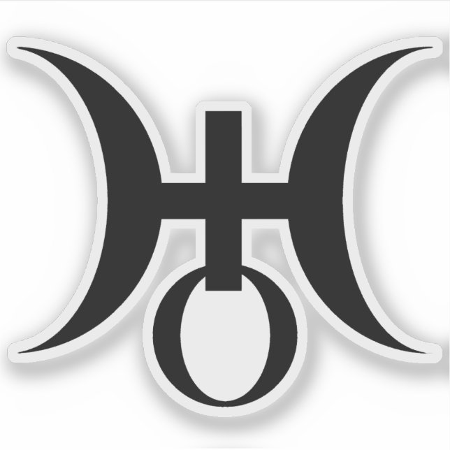 Planet Uranus Symbol (black) (Front)