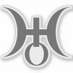 Planet Uranus Symbol (grey)