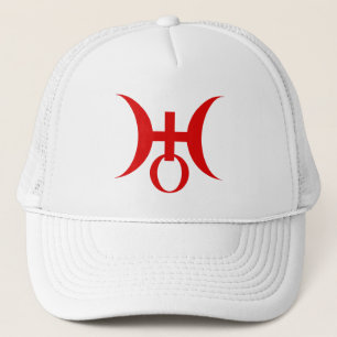 Planet Uranus Symbol (red) Trucker Hat