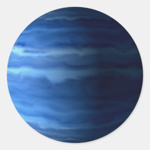 PLANET URANUS v2 (solar system) ~ Classic Round Sticker