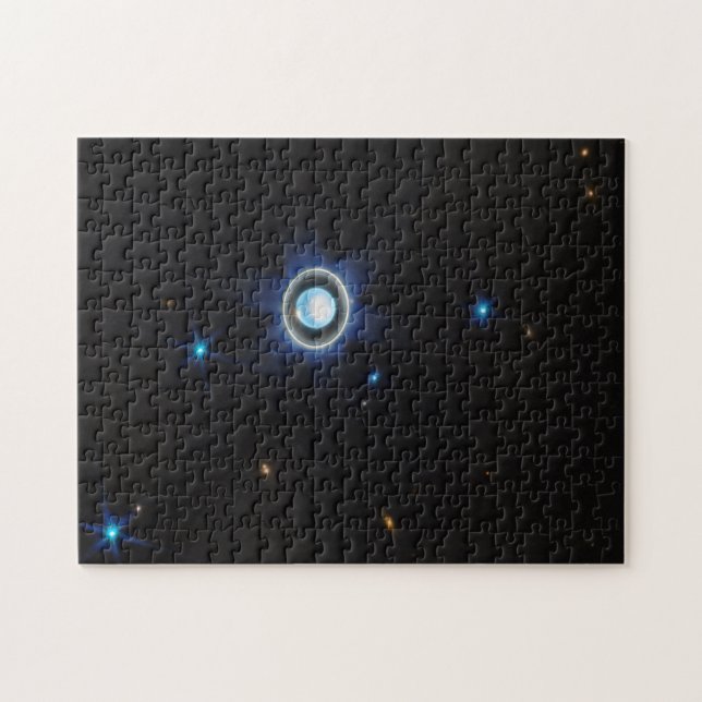 Planet Uranus with Rings and Moons JWST Image Jigsaw Puzzle (Horizontal)