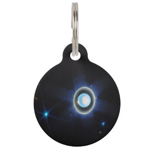 Planet Uranus with Rings and Moons JWST Image Pet Tag