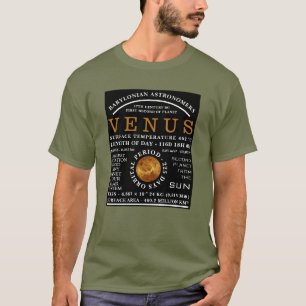 Planet Venus Detailed Astronomy T-Shirt