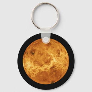 Planet Venus from Outer Space Key Ring