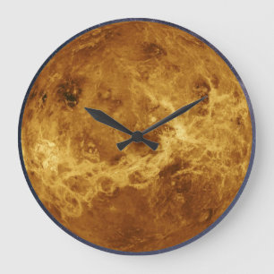 Planet Venus Large Clock