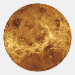 PLANET VENUS RADAR VERSION (solar system) ~ Classic Round Sticker