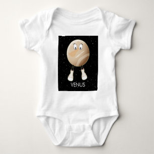 Planet Venus & Stars Baby Bodysuit