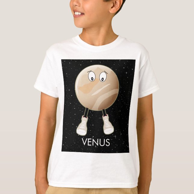 Planet Venus & Stars T-Shirt (Front)