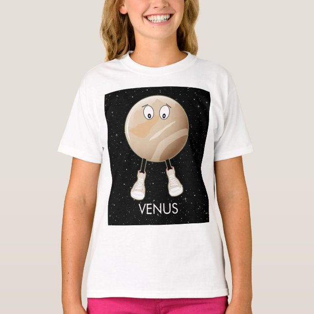 Planet Venus & Stars T-Shirt (Front)
