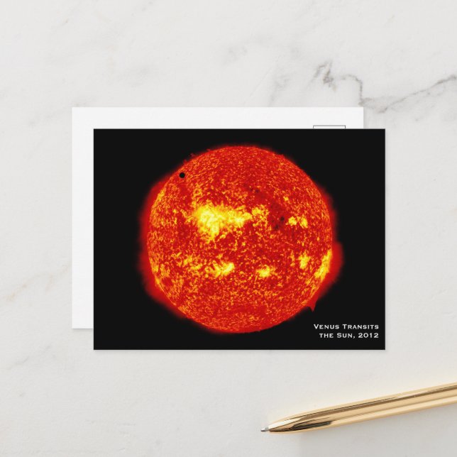 Planet Venus Transits the Sun, Hi-Res Postcard (Front/Back In Situ)