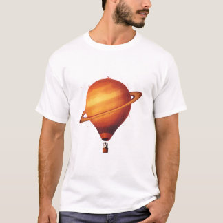 "Planet Voyage" Saturn Hot Air Balloon Graphic Tee
