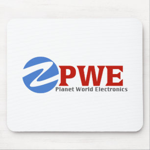 Planet World Electronics White Mouse Pad