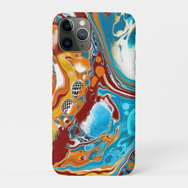 Planetary Bliss Fluid Digital Art    Case-Mate iPhone Case (Back)