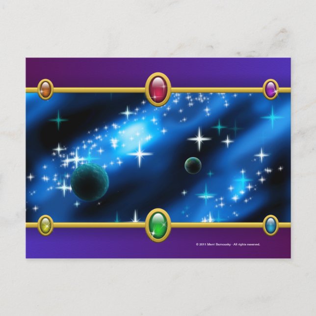 Planetary fantasy postcard (Front)