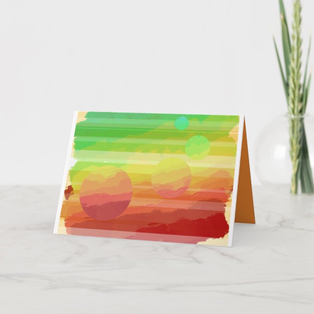 Planetary greetings card (Front)