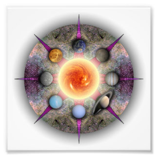 Planetary Mandala Photo Print