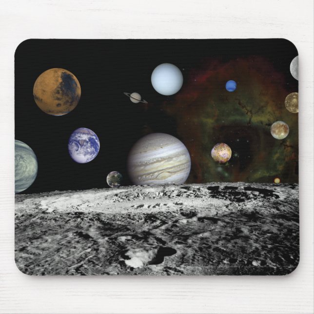 Planetary Montage Mouse Mat (Front)