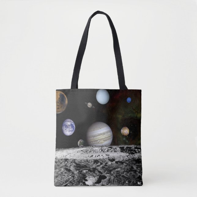 Planetary Montage Tote Bag (Front)