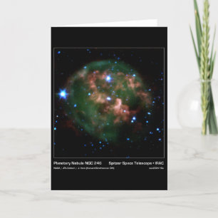 Planetary Nebula NGC 246 – Spitzer Space Telesco Card