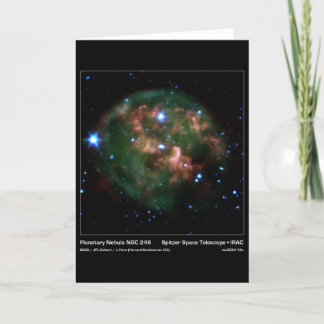 Planetary Nebula NGC 246 - Spitzer Space Telescope Card