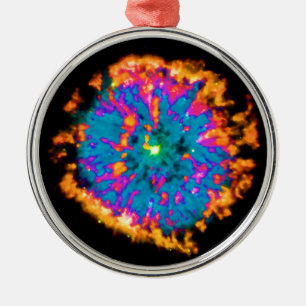Planetary Nebula NGC 6751 Pop Art Psychedelic Metal Tree Decoration